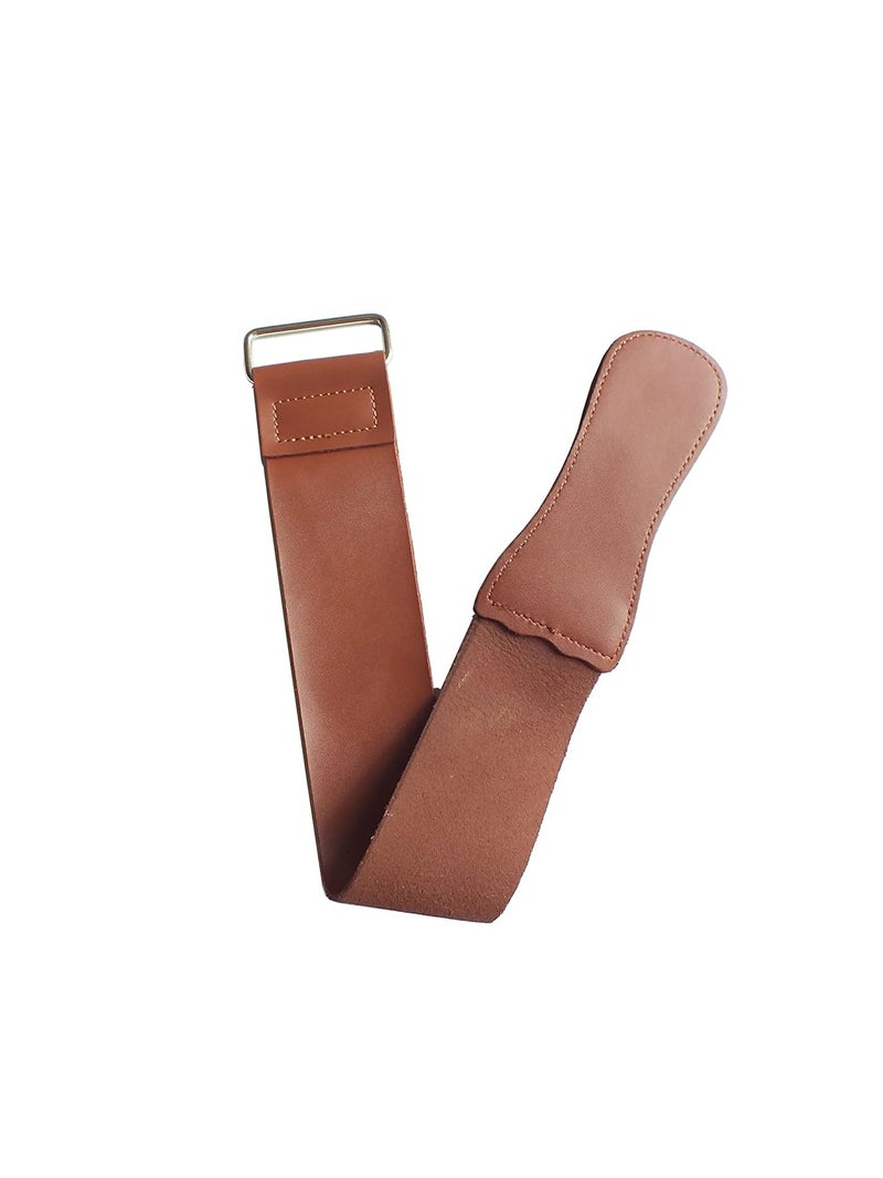 TechDiamondTools 48 * 5.8cm Pro Barber Shaving Strop Straight Razor Sharpener Strap Belt Necessary Shaving Sharpening Strap Tool - Image 1